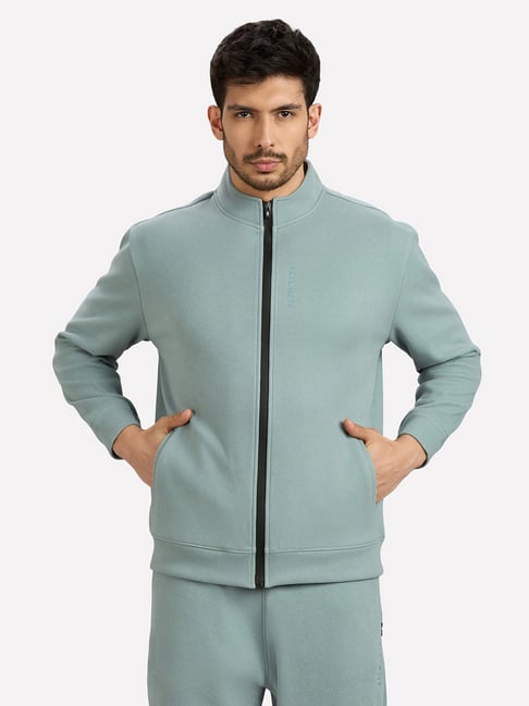 Skechers Blue Regular Fit Sports Jacket