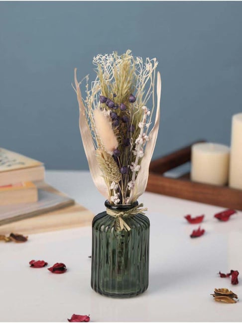 De Maison Decor Lavender Floral Vase with Flowers