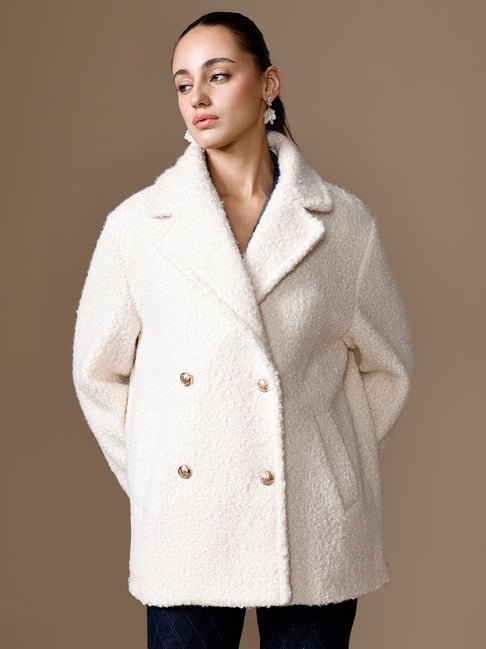 Kazo Beige Polyester Solid Jacket-picture-34