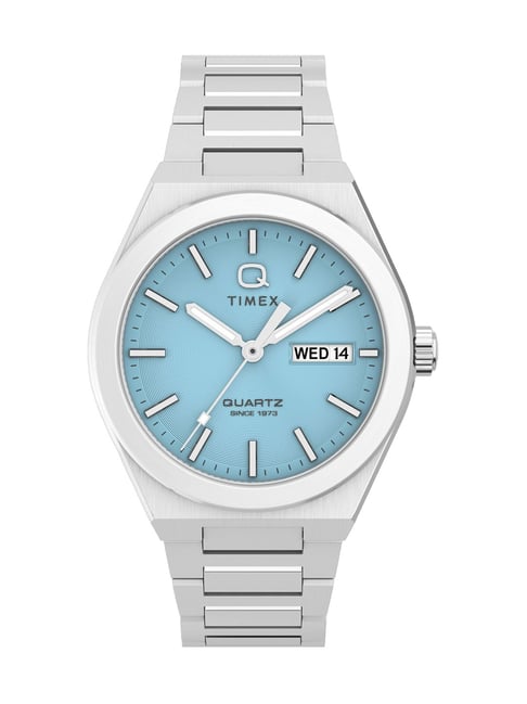 timex continental blue round dial analog men's watch - tw2y35200uj