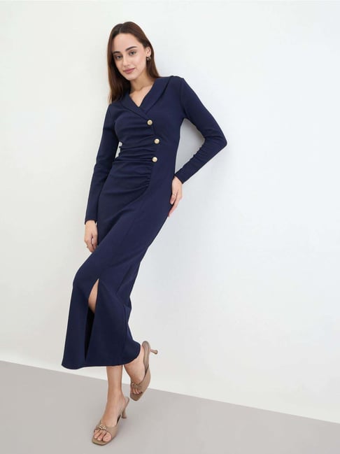 Styli Navy Regular Fit Dress-picture-42