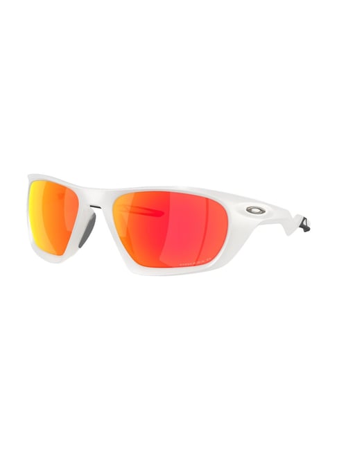 Oakley Red Polarized Rectangular Sunglasses for Men