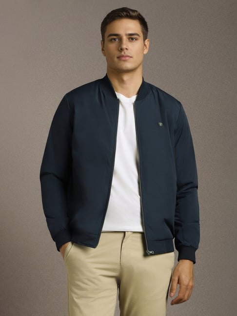 Louis Philippe Navy Regular Fit Jacket-picture-14