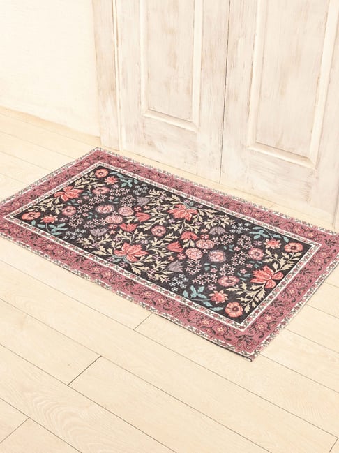 Ariana Multicolor Cotton Anti-Skid Bathmat (66 X 114 Cm)