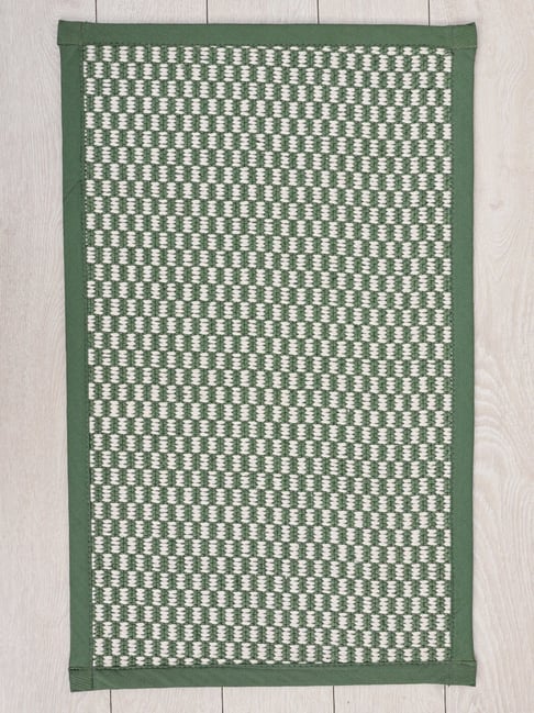 Ariana Green Cotton Anti-Skid Bathmat (50 X 126 Cm)