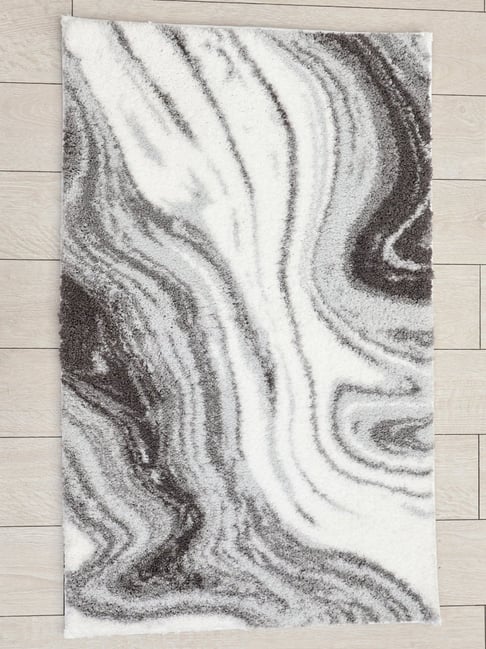 Ariana White Cotton Anti-Skid Bathmat (52 X 88 Cm)