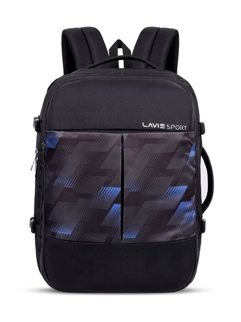 LAVIE SPORT Black & Blue QUEST PRO30 Large Laptop Backpack