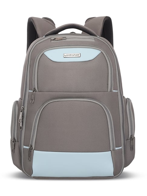 LAVIE SPORT Grey & Powder Blue BUSINESS ELITE25 Medium Laptop Backpack