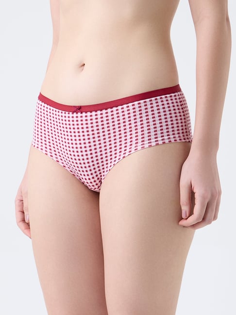 Wunderlove by Westside Plum Cotton-Blend Low-Rise Briefs - Pack of 3-picture-32