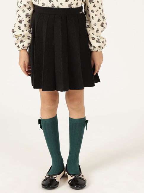 One Friday Girls Black Regular Fit Skirt-picture-26