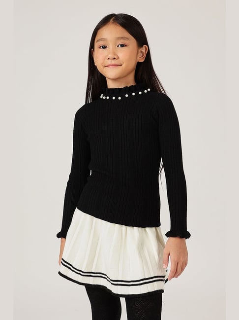 One Friday Girls Black Regular Fit Jumper-picture-22