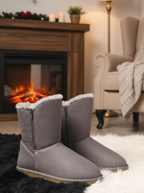Carlton London Women's Grey Snow Boots