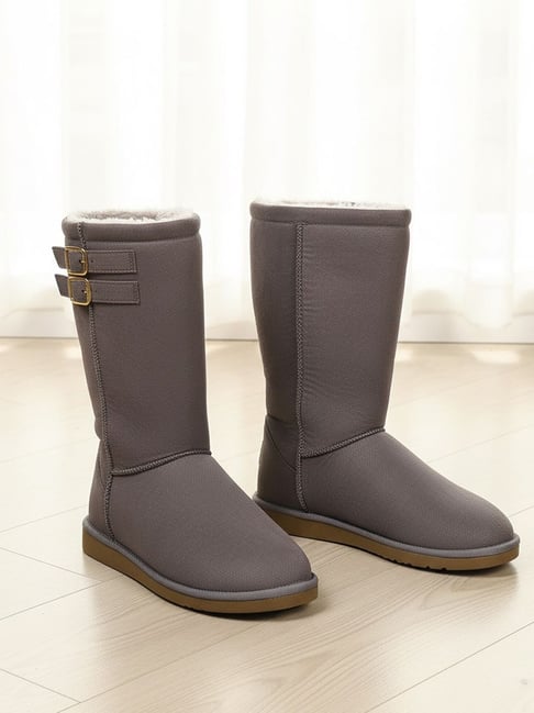 Carlton London Women's Grey Snow Boots-picture-36