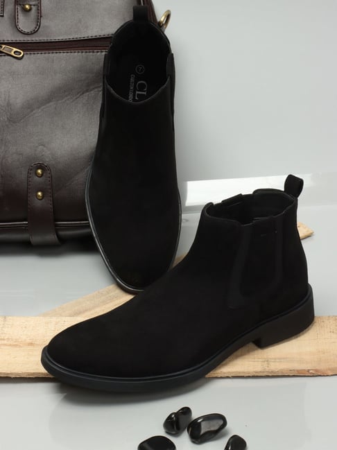 Carlton London Men's Black Chelsea Boots