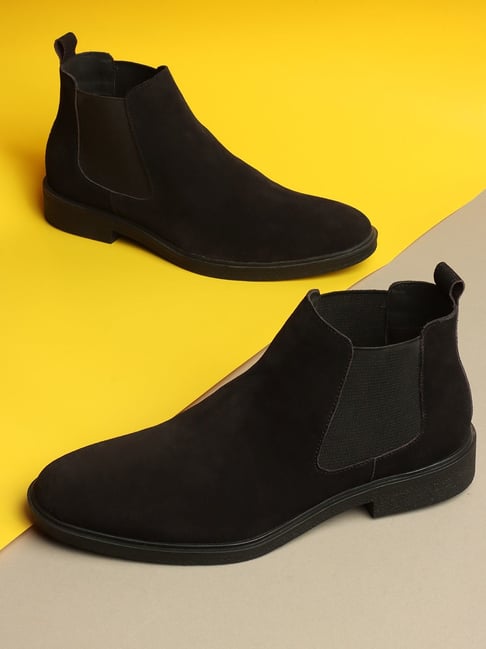 Carlton London Men's Black Chelsea Boots