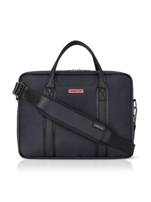 LAVIE SPORT C.Blue & Black ELEVATE Medium Laptop Briefcase