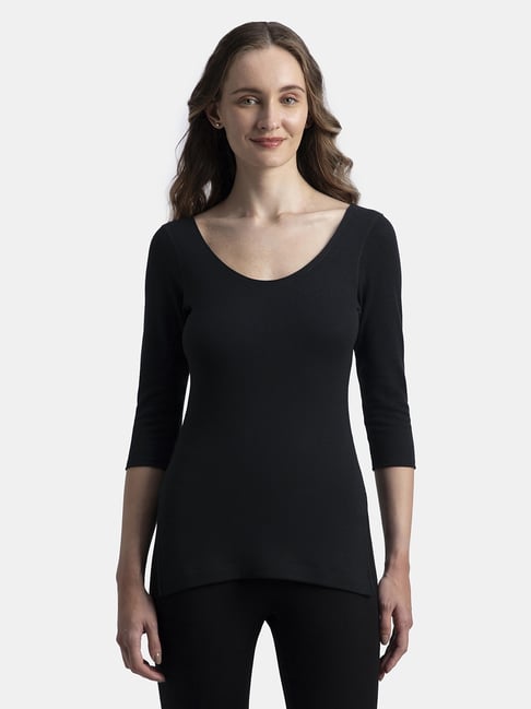 Jockey 2543 Women's Super Combed Cotton Rich Brushed Three Quarter Sleeve Thermal Top