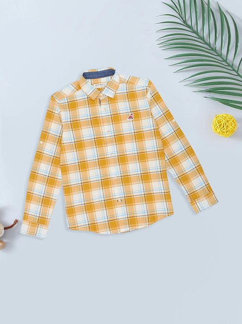 Pantaloons Baby Boys Daffodil Checks Shirt