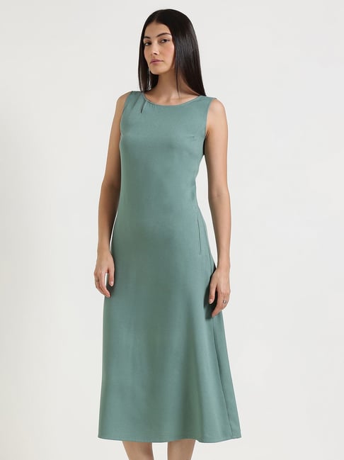 Fablestreet Green Regular Fit Dress-picture-38