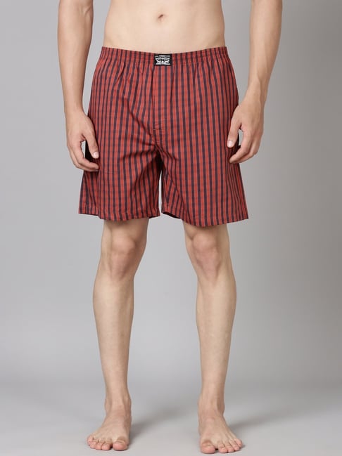 Levi's Men's Printed Cotton Woven Soft Boxer Shorts With Side Pocket
