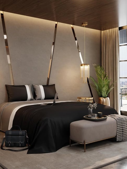 Stoa Paris Multicolor Polyester 300 TC King Bedsheet with 2 Pillow Covers-picture-10