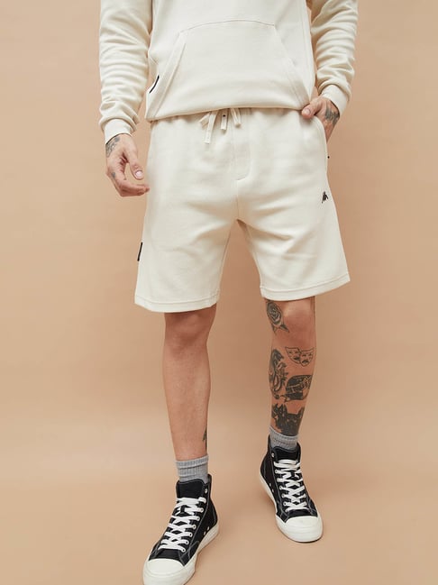 Kappa White Regular Fit Shorts