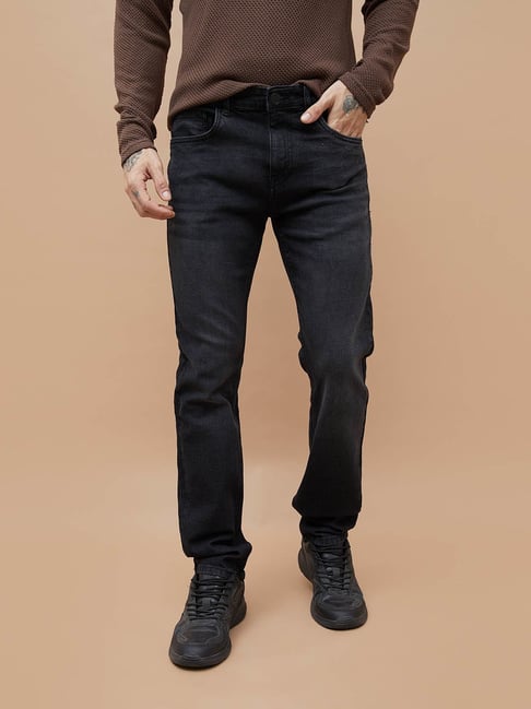 Fame Forever By Lifestyle Black Slim Fit Jeans