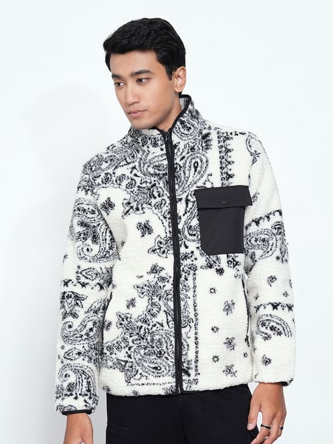 7 Alt By Pantaloons White Regular Fit Printed Jacket-picture-35