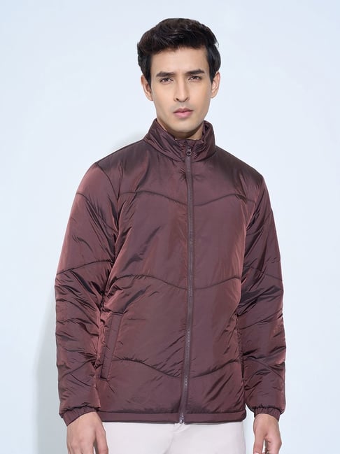 Peregrine By Pantaloons Maroon Regular Fit Jacket-picture-26