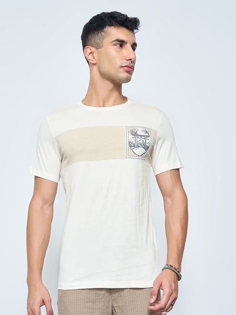 7 Alt By Pantaloons Artic Wolf Slim Fit T-Shirt-picture-17