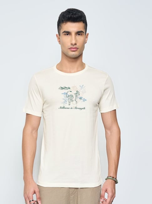 7 Alt By Pantaloons Artic Wolf Slim Fit T-Shirt-picture-15