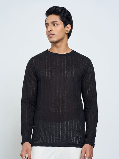 7 Alt By Pantaloons After Dark Slim Fit T-Shirt-picture-32