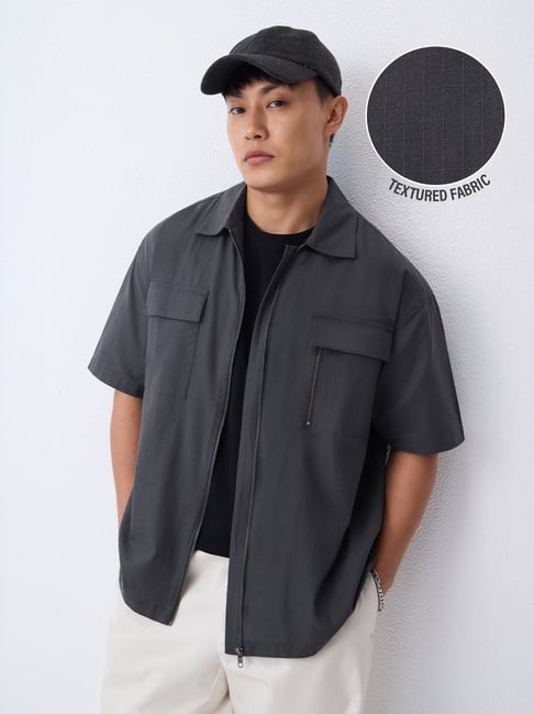 The Souled Store Zipper Shirt: Thundercloud Shirts-picture-11