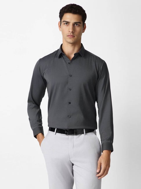Van Heusen Grey Slim Fit Shirt-image-39