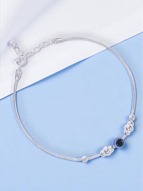 Taraash 925 Silver Evil Eye Beaded Classic Bracelet-picture-25