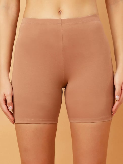 Soie Dark Skin Cotton Regular Fit Sports Shorts