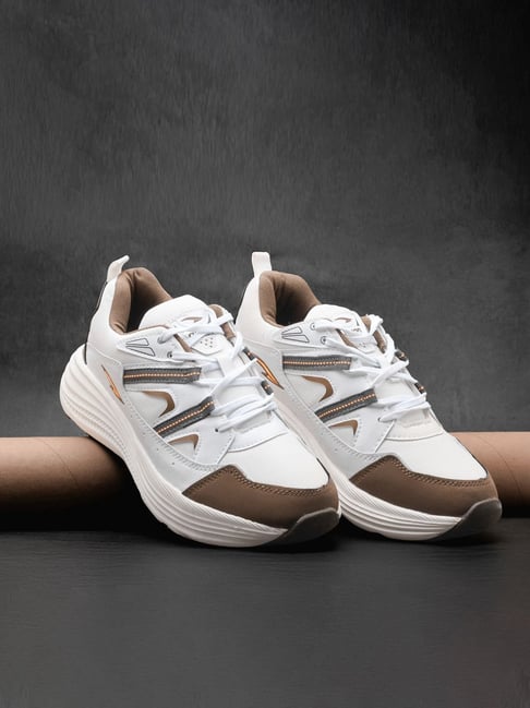 Asian Men's BOSS-27 Off-White & Grey Running Shoes-picture-15