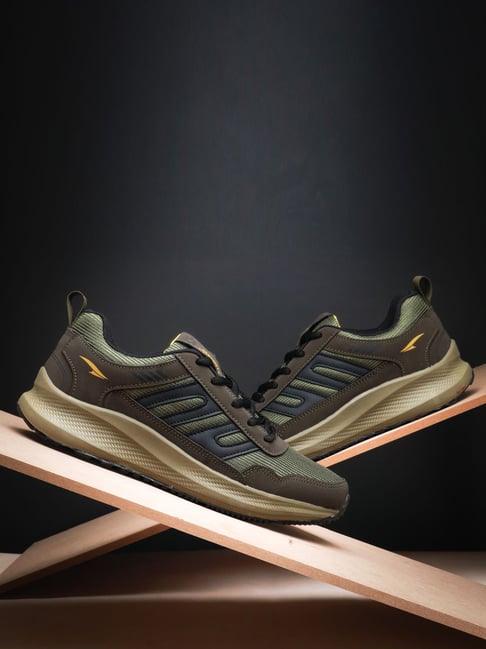 Asian Men's BOSS-32 Olive Running Shoes-picture-21