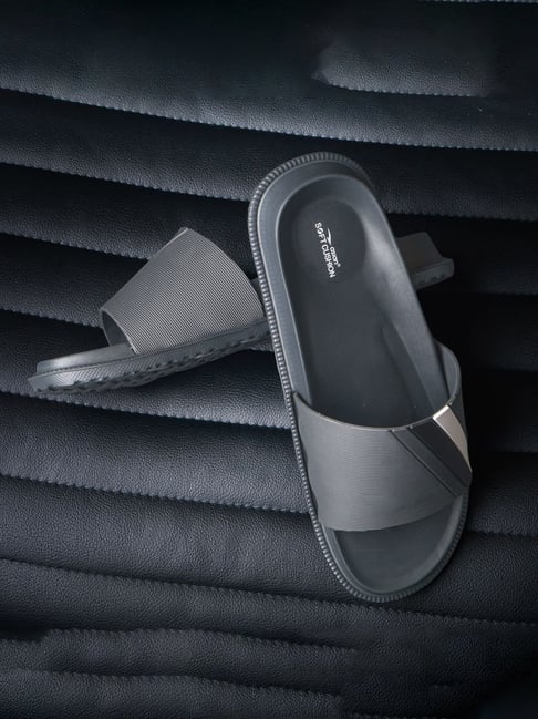 Asian Men's SLIDER-54 Dark Grey Casual Sandals-picture-26