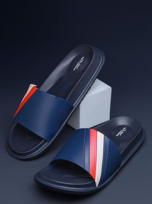Asian Men's SLIDER-54 Navy Casual Sandals-picture-23