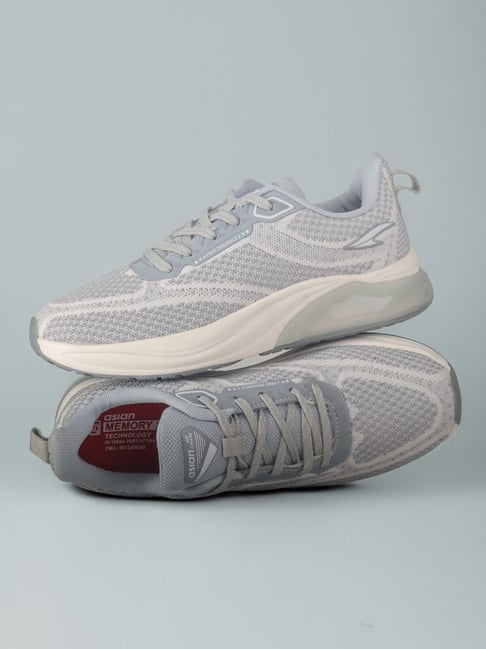 Asian Men's POWERPLAY-22 White & Grey Running Shoes-picture-14