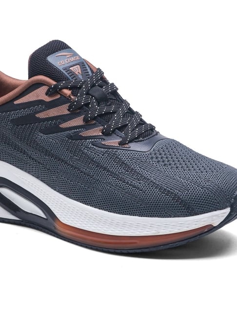 Buy Asian Men's POWERPLAY-31 Dark Grey & Black Running Shoes at