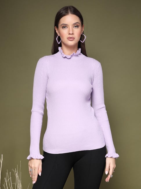 Mafadeny Mauve Regular Fit Pullover-picture-23