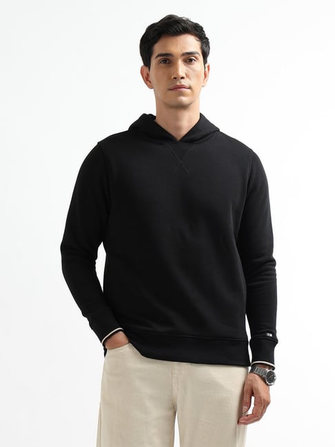 Arrow Sport Black Cotton Solid Regular Fit Sweatshirt-picture-33