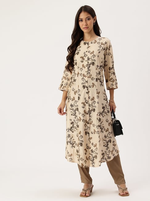 Amukti Beige Printed Kurta-picture-27