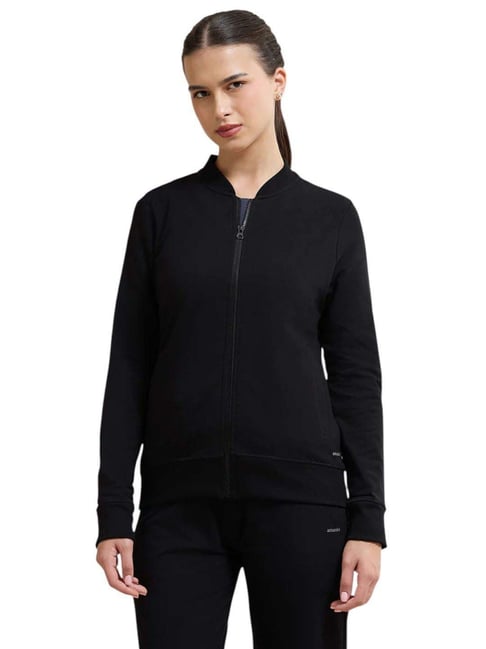 Amante Black Cotton Regular Fit Jackets-image-26