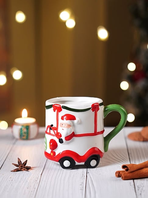 Little Surprise Box, Santa Rider Christmas Hot Chocolate/Coffee mug for Kids and Adults.