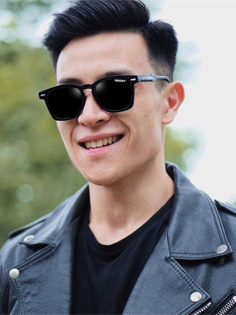 Resist Eyewear Black UV Protection Wayfarer Unisex Sunglasses-picture-23