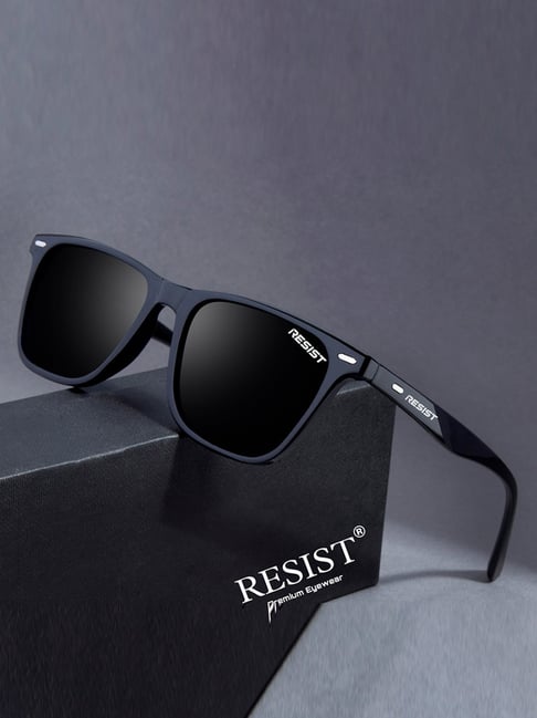 Resist Eyewear Black UV Protection Wayfarer Unisex Sunglasses-picture-16