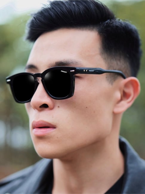 Resist Eyewear Black UV Protection Wayfarer Unisex Sunglasses-picture-10